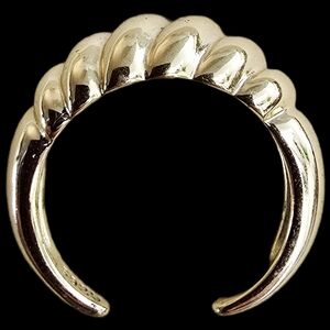 Elegant Gold-Toned Women's Adjustable Ring